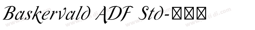 Baskervald ADF Std字体转换